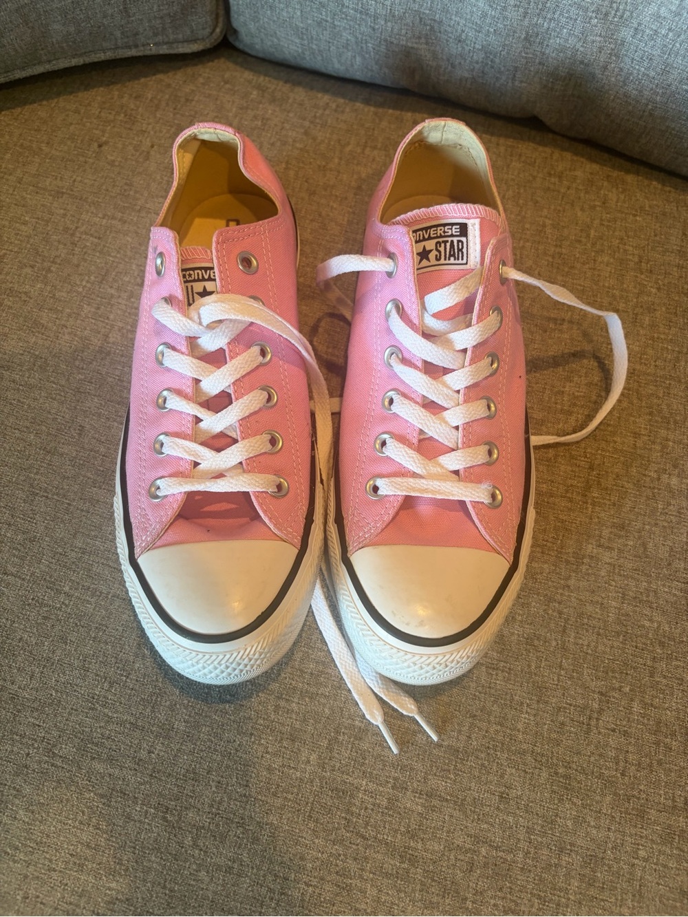 Converse Pink Low-Top Star Canvas Sneakers